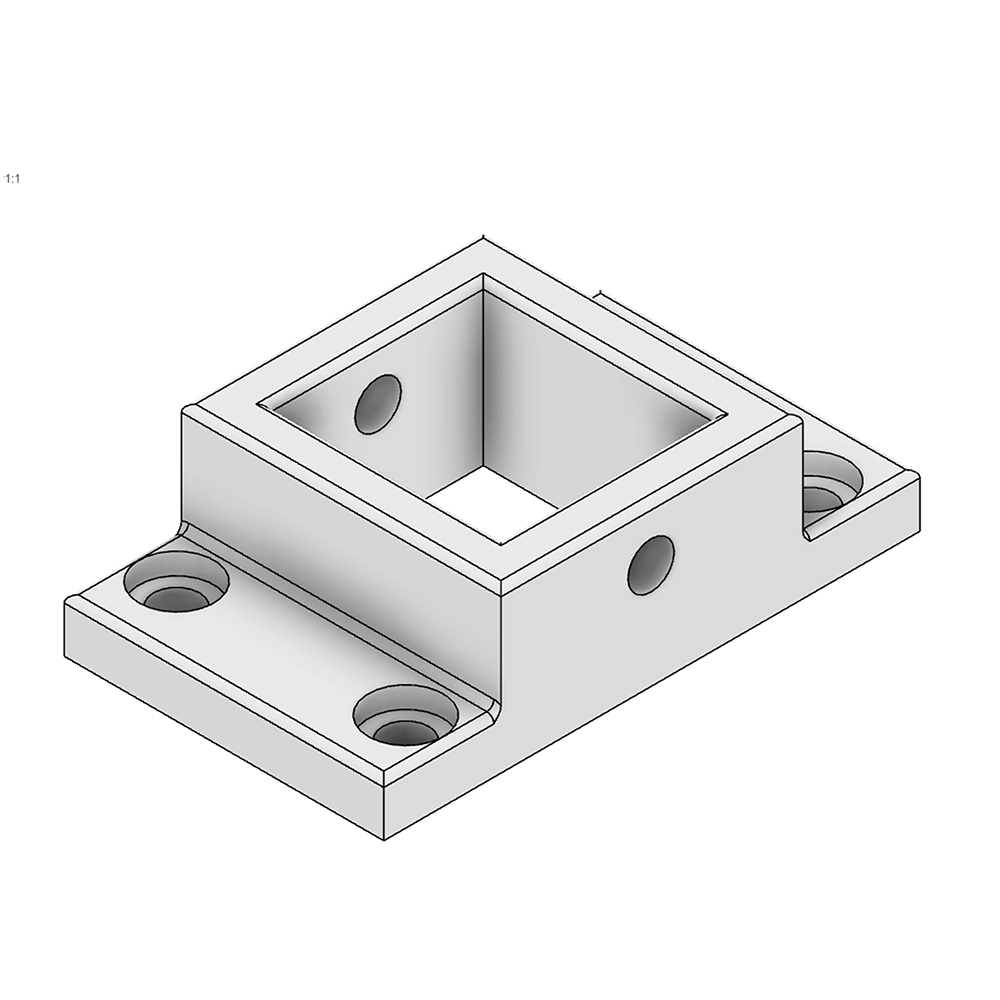 44-030-3 MODULAR SOLUTIONS PROFILE<br>30 SERIES CONNECTING FLANGE W/ HARDWARE